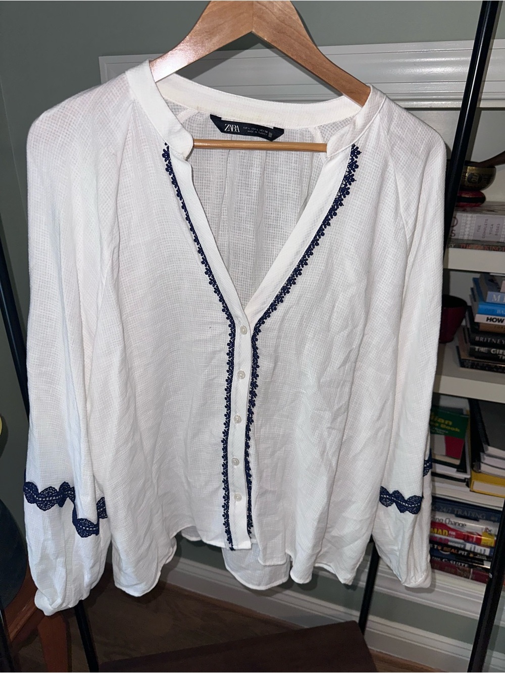 Zara Peasant Blouse - Picture 3 of 6